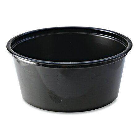 FABRI-KAL Portion Cups, 3.25 oz, Black, 2500PK 9505144